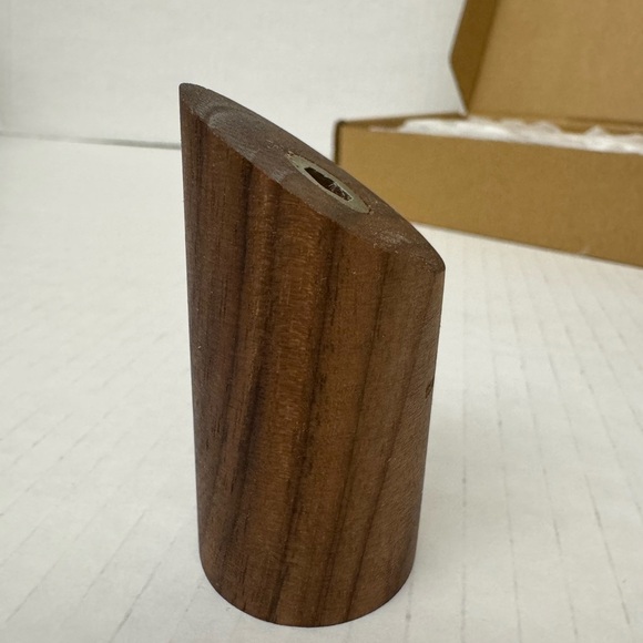 Set of 10 Walnut Wood Modern Wall Hooks NWT - Picture 8 of 15